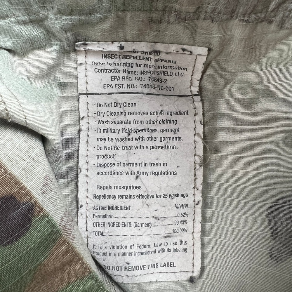Military Multicam Cargo Pants Men's Small Reg 30x32 Insect Shield Ripstop Canvas - Picture 3 of 9